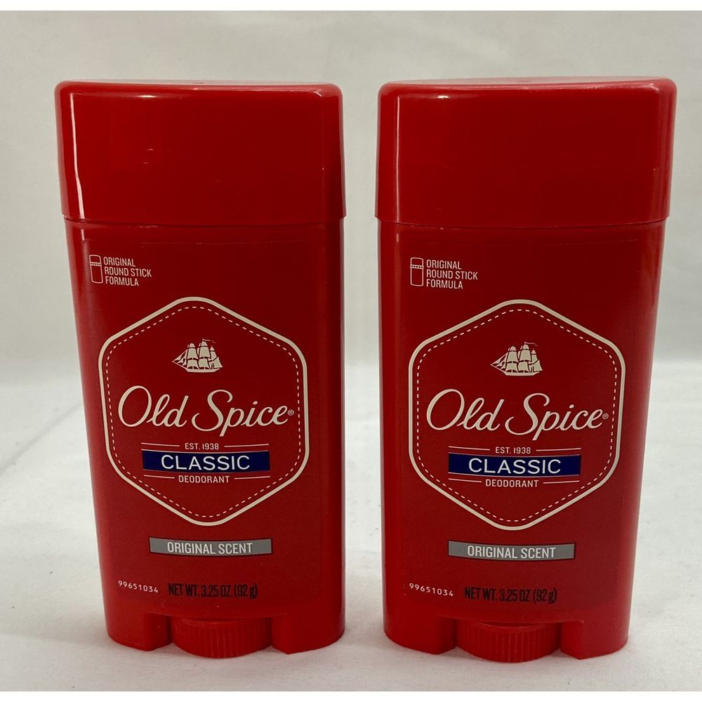 Old Spice Classic Deodorant Stick Original Scent‎ 2PK x 3.25 oz